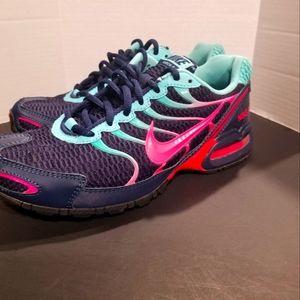 Nike Air Max Torch 4 Womens Size 9.5 Blue Pink Running Athletic Shoes Sneakers
